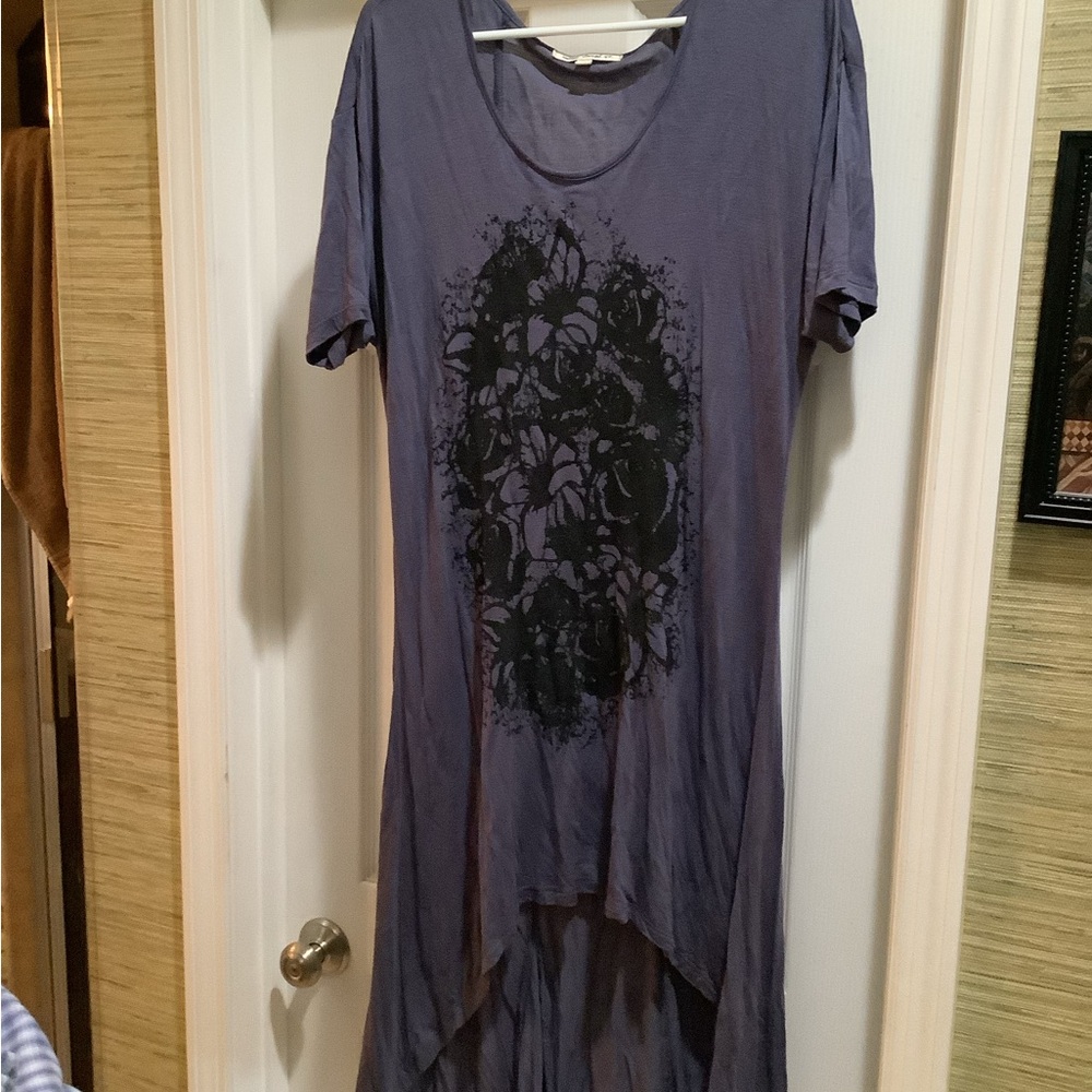 Indigo Thread Co. Blue T-Shirt Tunic Size Medium